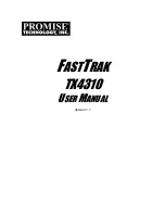 Promise Technology FastTrak TX4310 User Manual preview