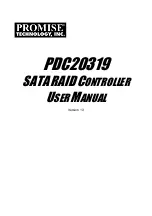 Preview for 1 page of Promise Technology PDC20319 User Manual