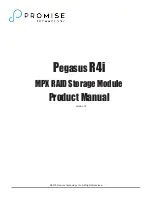 Promise Technology Pegasus R4i Product Manual предпросмотр