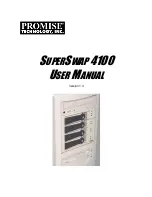 Preview for 1 page of Promise Technology SUPERSWAP 4100 User Manual