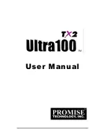 Promise Technology Ultra100 TX2 User Manual предпросмотр