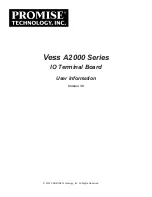 Preview for 1 page of Promise Technology Vess A2000 Series User Information