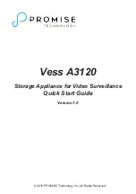 Предварительный просмотр 1 страницы Promise Technology Vess A3120 Quick Start Manual