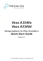 Preview for 1 page of Promise Technology Vess A3340d Quick Start Manual