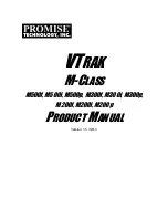 Promise Technology VTrack M-Class M200f Product Manual preview