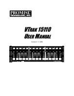 Preview for 1 page of Promise Technology VTRAK 12110 User Manual