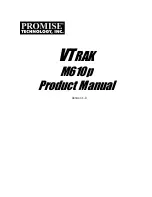 Preview for 1 page of Promise Technology VTRAK M610p Product Manual