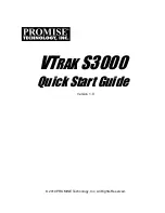 Предварительный просмотр 1 страницы Promise Technology VTrak S3000 Quick Start Manual