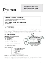 PROMIX Promix-SM308.10.1 Operating Manual preview