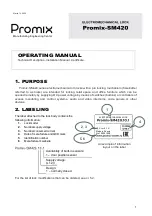 Preview for 1 page of PROMIX Promix-SM420 Operating Manual