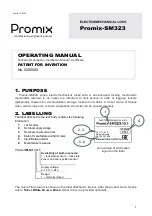 Preview for 1 page of PROMIX SM 323 Operating Manual