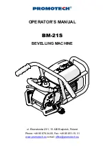 Предварительный просмотр 1 страницы Promotech BM-21S Operator'S Manual