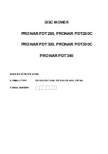 Предварительный просмотр 3 страницы PRONAR PRONAR PDT260 Operator'S Manual