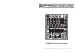 Preview for 1 page of Pronomic DJM500 Manual