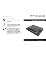 Pronomic PMX-1804FX User Manual preview