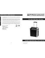 Pronomic PPA-8M/10M Akku-Aktivbox User Manual preview