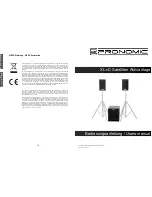 Предварительный просмотр 1 страницы Pronomic XL-xD User Manual