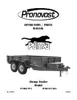 pronovost PUMA-LP12 Operator And Parts Manual preview