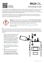 Preview for 1 page of Pronteau PROBOIL 3 Descaling Manual