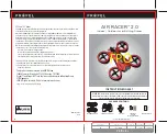 Предварительный просмотр 1 страницы Propel Trampolines AIR RACER 2.0 Instruction Booklet