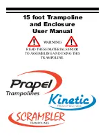 Propel Trampolines KTS15-BE User Manual предпросмотр