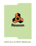 Propellerhead Reason Installation Manual preview