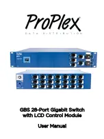 ProPlex GBS 28-Port Dual Fibre w/LCD User Manual preview