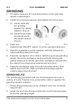 Preview for 15 page of PROPOINT TOOL SHARPENER User Manual