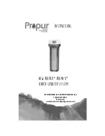 Предварительный просмотр 1 страницы Propur ProMax PMC-4000 Instructions Manual