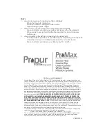 Предварительный просмотр 6 страницы Propur ProMax PMC-4000 Instructions Manual