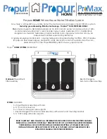 Propur ProMax Instruction Manual preview