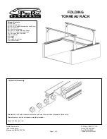 ProRac TONNEAU Manual предпросмотр