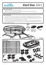 Preview for 1 page of Prorack EXP360U Instructions Manual