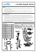 Preview for 1 page of Prorack J-Cradle Quick Start Manual