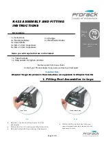 Prorack K422 Assembly And Fitting Instructions preview