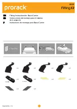 Preview for 1 page of Prorack K823 Fitting Instructions Manual