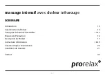 Preview for 12 page of Prorelax INTENSE BODY MASSAGER Operating Instructions Manual