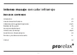 Preview for 22 page of Prorelax INTENSE BODY MASSAGER Operating Instructions Manual