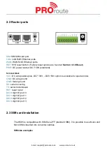 Предварительный просмотр 8 страницы Proroute H685 User Manual