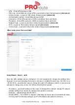 Предварительный просмотр 21 страницы Proroute H685 User Manual