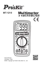 Pro's Kit MT-1210 User Manual preview