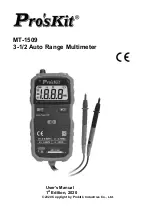 Pro's Kit MT-1509 User Manual preview