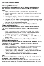 Preview for 6 page of Pro's Kit MT-2019 User Manual