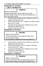 Preview for 9 page of Pro's Kit MT-3102 User Manual