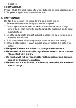 Preview for 8 page of Pro's Kit MT-5210 User Manual