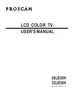 Preview for 1 page of ProScan 26LB30H User Manual