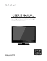 ProScan 32LC30S60 User Manual preview