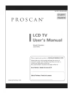 Preview for 1 page of ProScan 32LD30Q User Manual