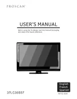 Preview for 1 page of ProScan 37LC30S57 User Manual