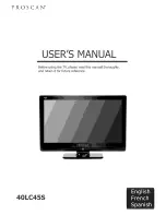 ProScan 40LC45S User Manual предпросмотр